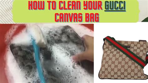 how to clean gucci canvas bag|does Gucci repair handbags.